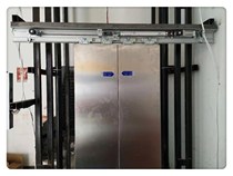 Cargo elevator Hydraulic cargo elevator Electric door Villa elevator automatic door Stainless steel open door overlapping door unit