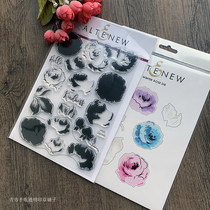 Altenew Winter Rose Winter Rose Imported Clear Seal and Die Set