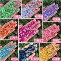 DIY handmade jewelry 6mm concave plum sequins Color flower beads Symphony middle hole concave plum sequins