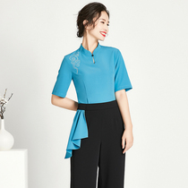 Tangyue 2021 spring and summer foot bath technician work clothes in sleeve womens foot therapy shop Health Center beauty clothing high-end temperament