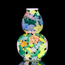Senior Arts and Crafts Artist Provincial Ceramic Arts and Crafts Master Yi Gangli Hand-painted gourd vase ornaments