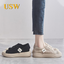 Casual Shoes Women 2021 Summer New Thin Models Fashion Sports Breathable 100 Hitch Mesh Face Europe Station Black Fisherman Shoes