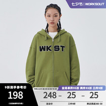 (ChaoWOO Exclusive) WORKSOUT (WKST) towel embroidered cardiovert jacket for male and female lovers