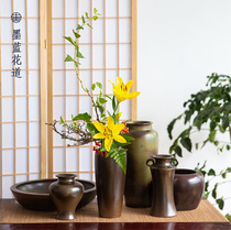 Chinese floral vase Chinese Japanese flower arrangement floral ware flower Flower Flower artist special flower pot flower pot flower jar