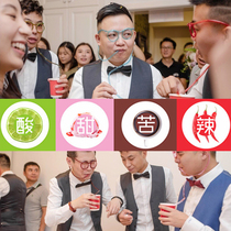 Ups and downs glasses straws weirds drinking water funny tricky drinks best man shaking sound same wedding game