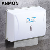 Anmon punch-free toilet towel box wall-mounted toilet paper box kitchen tissue rack Square