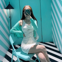 Bear bear house Europe and the United States sexy slim slim suspender dress 2020 spring and summer new hip pencil skirt