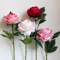 Single large flower peony simulation flower fake flower silk flower Living room decoration decoration table floral decoration Bouquet flower arrangement