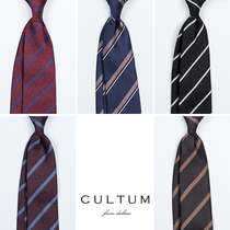 Striped Business Tie Classic Arrowhead Color Textured Positive Dress Professional Suit Tie Gift Box Dress Fashion Tie