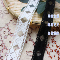 Ex-gratia square Lattice Geometric Rhombus Dresses Lace Embroidered Floral Lace Children Dress Swing Summer Dress Loretta Wide 3 cm