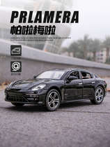  Original Paramera pink sports car model Porsche car real car boys gift car decoration can open the door