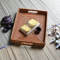 Vietnamese Import Vines Rectangular Pallet Trays Retro Specialty Trays Tea Set Tray Restaurant Hotel Home