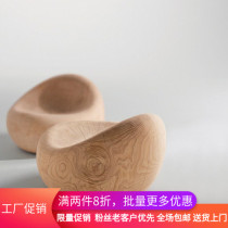 Nordic creative log Pier solid wood art sofa chair armchair designer factory direct sales whole wood personality