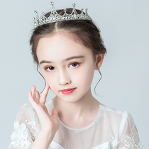 Girl Wedding Dress Performance Ornament Children Hair Accessories Hair Clip Floral Ring Head Decoration Hair with Korean Princess Card Card Sweet