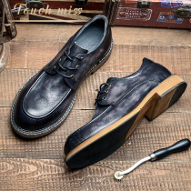 Touch Miss all-match leather shoes mens British style retro leather derby shoes formal business casual mens shoes trend