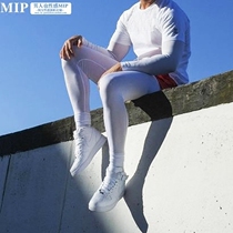 Mens Fashion Sexy Translucent Chinlon Long Pants Mens Style Ice Silk Spice Closets Comfort Ultra Slim Breathable Long Pants