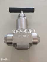 Welding needle valve high-pressure power station cut-off door steam water steam oil low temperature sampling 32MPA stainless steel high temperature