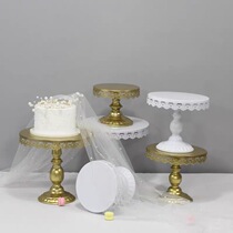 European white metal wrought iron cake stand cake plate fruit plate West Point tray egg tart plate wedding decoration
