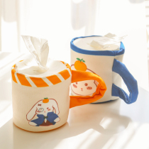 Roll Cartoon Cardbox Toilet Toilet Toilet Living Room Creative Cylinder Cardwiper Towel Box