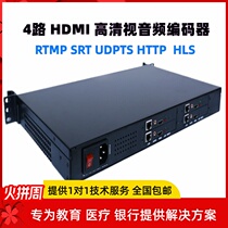 Four-way HDMI video encoder h265 multi-channel HD live RTMP RTSP UDP UDP campus TV broadcast