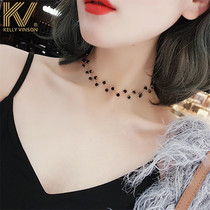 Light luxury pearl necklace female sterling silver choker collar female neck belt Mori Super fairy neck belt simple temperament Japanese and Korean style