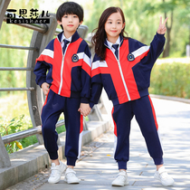 Kindergarten garden clothes Spring and Autumn new primary and secondary school uniforms class uniforms childrens sports games two-piece set customization