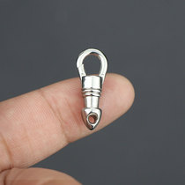 Mini small key chain 304 stainless steel non-magnetic mountaineering buckle outdoor adhesive hook EDC universal connection buckle wire buckle