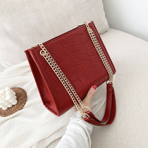 Red Bridal Bag Package Women Bag 2021 New Chain Single Shoulder Bag Fashion Diagonal Satchel Wedding Bag Large Capacity