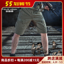 Paving Hawk Outdoor Summer Speed Dry Tactical Shorts Male Army Meme Plaid Fabric Multi Bag Anti-Scratching Abrasion Resistant Shorts