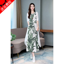 2022 Fashion big code retro medium long style Temperament Famous for High Sensation Casual Goddess Van Advanced Sensation
