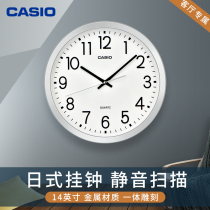 CASIO Kasio Hung Clocks Living Room Home Clock Decoration Mute Bedroom Quartz Clock Table Hanging Watch Light Extravagant Fashion