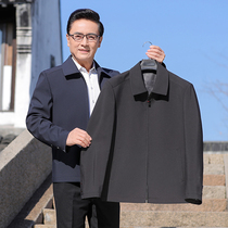 Dad Jacket Jacket Man 2022 New blouses Turnover Casual Spring for men in old age display young clothes