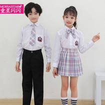 Girls acting out of the autumn JK uniforms full set of childrens performance suit suit shirts Gskirt school uniforms for elementary school students