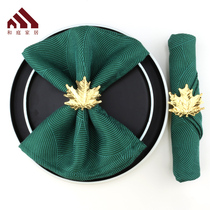 Hotel high-end special mouth cloth wipe Cup cloth folding flower ins restaurant Home light luxury model Room square napkin napkin buckle