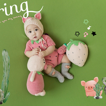 Love Fold Pink Piglet 100 Days Themed Childrens Photothemed Photo Themed Exhibition New Strawberry Themed Suit