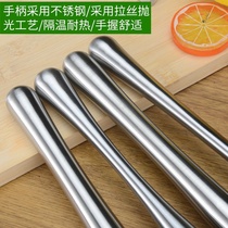 Stainless steel crushed ice popsicle Hammer cocktail pounded popsicle pun stick masher lemon mint leaf crushing stick