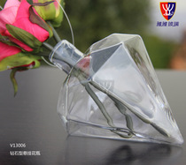 Creative hanging transparent vase glass small hanging bottle hydroponic flowerware indoor gardening home decoration hydroponic bottle plant