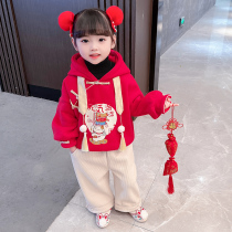 Girls' New Year Clothes Children's Tang Clothes Chinese New Year Clothes Baby Girls' Festive New Year Clothes