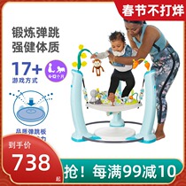 American Evenflo Blue Amazon Jumping Chair Infant Music Puzzle 4-15 Months Baby Jumping Chair