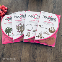 Heartfelt Owl Sweet Tree Nest Sugar Hollow Tree Rubber Stamp Die