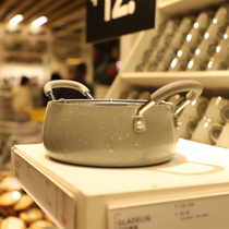 The foundry pulled back the export of the daily single retained Japanese tempura Fryer household small wheat rice stone frying pan