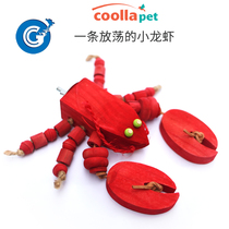 Parrot toys Coollapet Crayfish Parrot Gnawing toys Medium parrot Molar toys Bird Dragon accessories