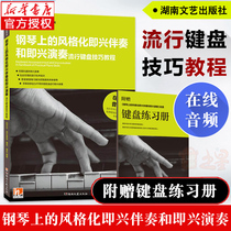 (Keyboard exercise book)Stylized improvisation and improvisation on the piano Popular keyboard skills tutorial Teaching pop songs practical introduction Formulaic accompaniment book Hunan Literature and Art Publishing genuine