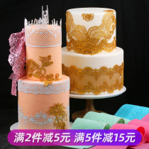  Fondant lace silicone pad pattern decorative lace pad Wedding wedding dry Pace cake lace mold easy to release