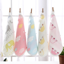 Baby 6-layer gauze saliva towel baby cotton small square towel handkerchief newborn baby bath child wash towel