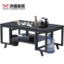 Jijie furniture kung fu coffee table marble coffee table fiery Stone tea table with tea set glass coffee table office coffee table