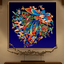 Hundreds of birds Chaofeng diamond painting with small full diamond embroidered Kuan Guan Living Room Modern Chinese Stickup Diamond Cross Embroidered 2019 new