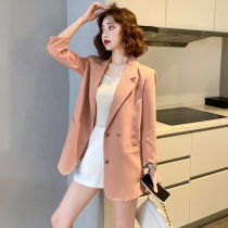 Leisure suit coat female spring and autumn 2022 new style fashion texture high design sense small hot - free street