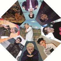 Ghost Wang Lin Kai clear Umbrella star Fashion surrounding fans should customize fully automatic three-fold sun umbrella with black glue