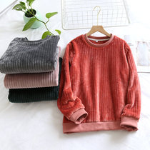 Single-piece blouses lovers Coral Suede Pajamas for men and women Autumn Winter Ladies Winter flange Flannel Warm Spring Autumn Season Home Clothing